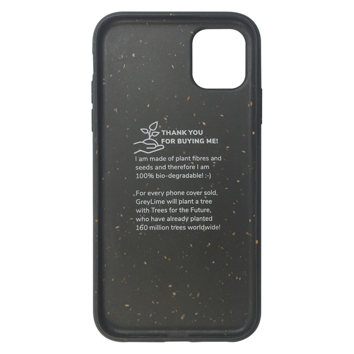COIP1109 Greylime Iphone 11 Biodegradable Cover Black 4