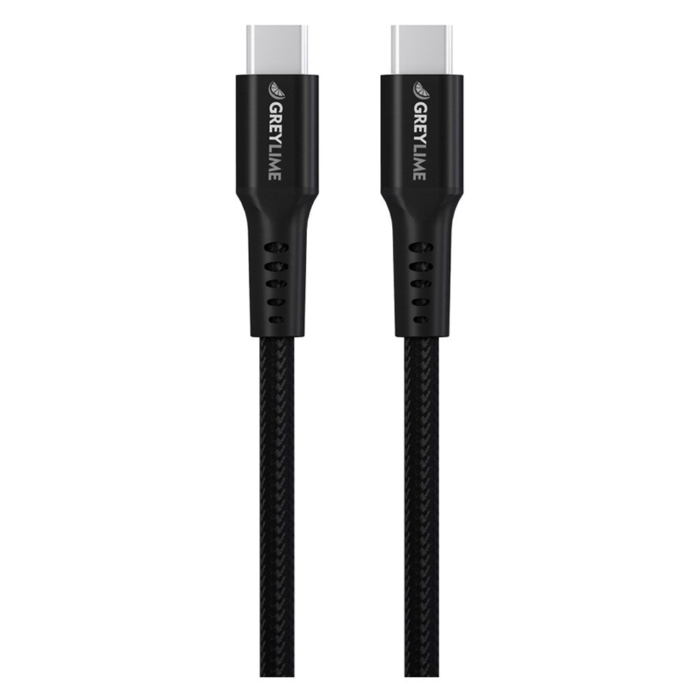 C21C60C3M04 Greylime Braided USB C To USB C 60W Cable Black 3 M 9.84 Ft 2025 1