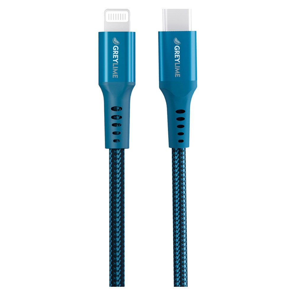 C21CL05M01 Greylime Braided USB C To Lightning Cable Blue 50 Cm 1.65 Ft 2025 1