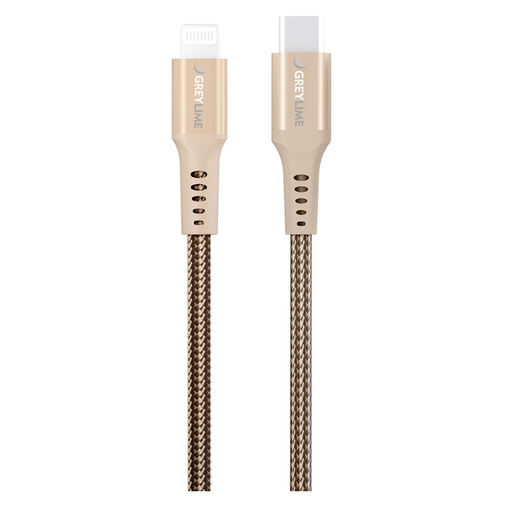 C21CL3M02 Greylime Braided USB C To Lightning Cable Beige 3 M 9.84 Ft 2025 1
