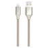 Braided USB-A to MFi Lightning Cable Beige 2 m