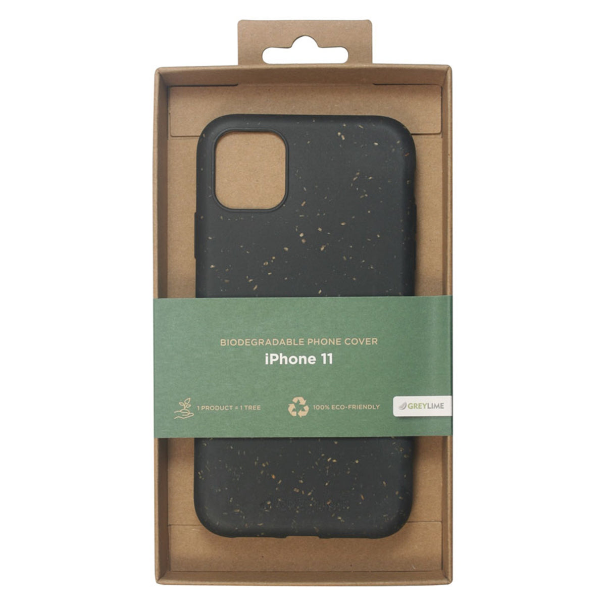 COIP1109 Greylime Iphone 11 Biodegradable Cover Black 6