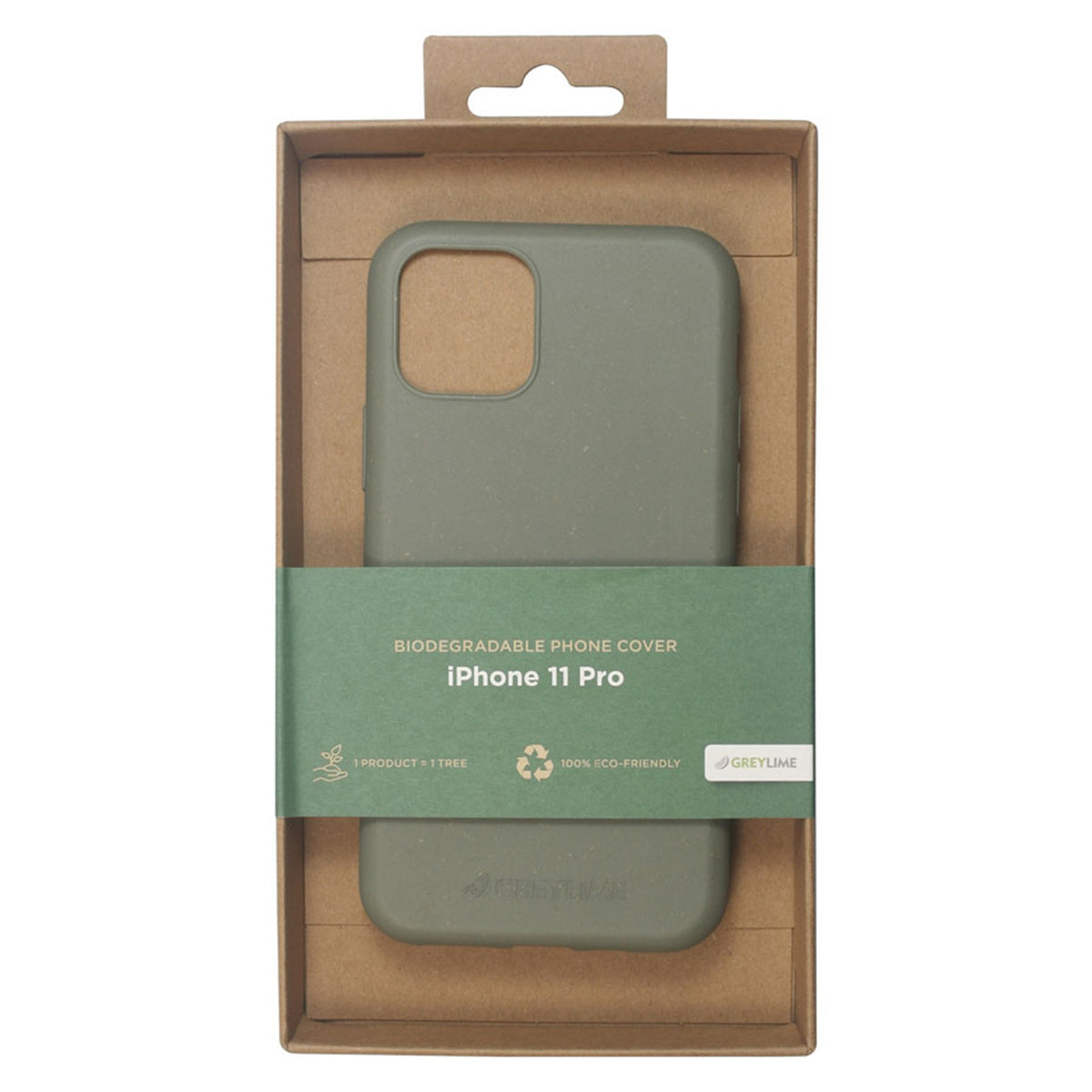COIP11P07 Greylime Iphone 11 Pro Biodegradable Cover Green 6