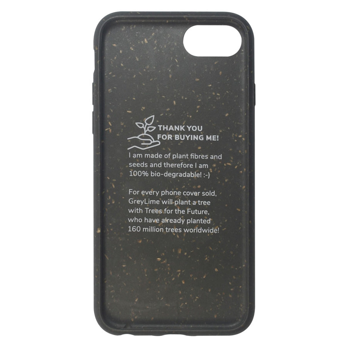 COIP67810 Greylime Iphone 678SE Biodegradable Cover Black 5